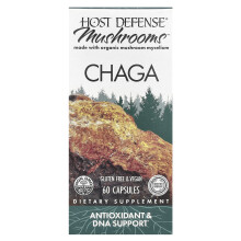 Host Defense, Pilze, Chaga, 60 Kapseln
