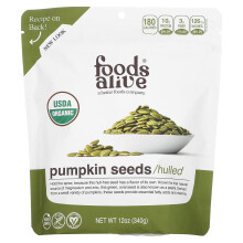 Foods Alive, Graines de Citrouille Biologiques, Décortiquées, 12 oz (340 g)