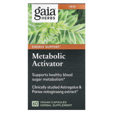 Gaia Herbs, Stoffwechselaktivator, 60 vegane Kapseln