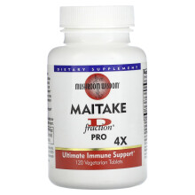 Mushroom Wisdom, Maitake D-Fraction, Pro 4X, 120 Vegetarische Tabletten