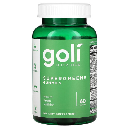 Goli Nutrition, Supergreens Gummis, 60 Gummis