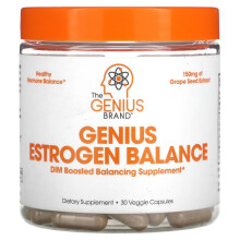 The Genius Brand, Genius Östrogen-Balance, 30 Vegetarische Kapseln