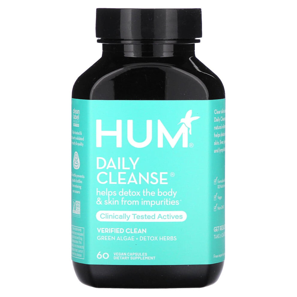 Hum Nutrition Green Daily Cleanse, 60 Vegan Capsules