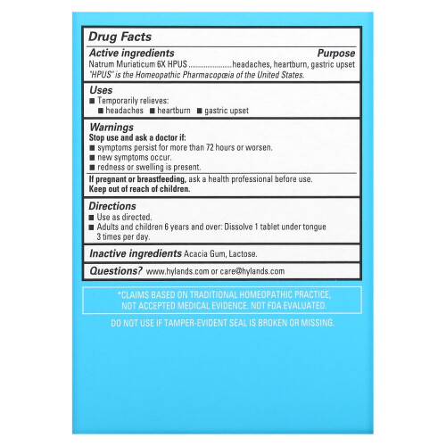 Hyland's Naturals, Cell Salt #9, 100 Quick-Dissolving Single Tablet Doses 1