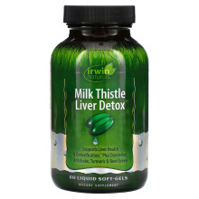Irwin Naturals, Mariendistel Leberentgiftung, 60 Flüssig-Weichgelkapseln
