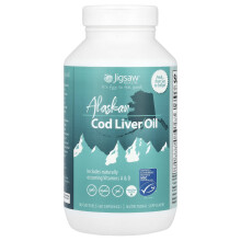 Jigsaw Health, Alaska-Dorschlebertran, 180 Softgels
