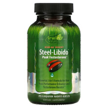 Irwin Naturals, Steel-Libido, Spitzen-Testosteron, 75 Flüssig-Weichkapseln