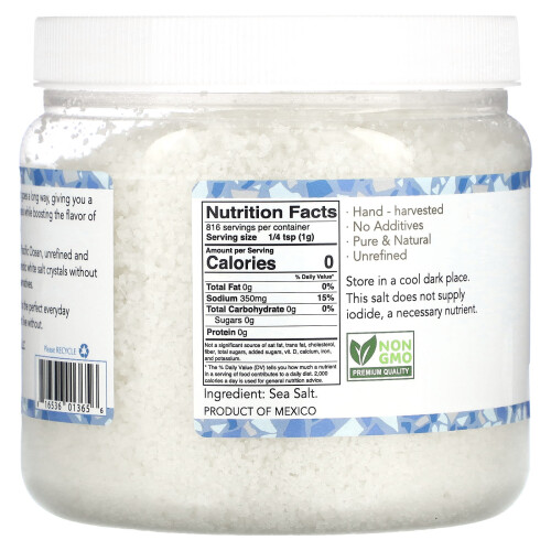 Kevala, Sel de Mer, Grain Moyen, 1,8 lb (816 g) 1