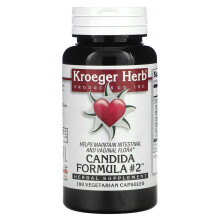 Kroeger Herb Co, Candida Formel Nr. 2, 100 Vegetarische Kapseln