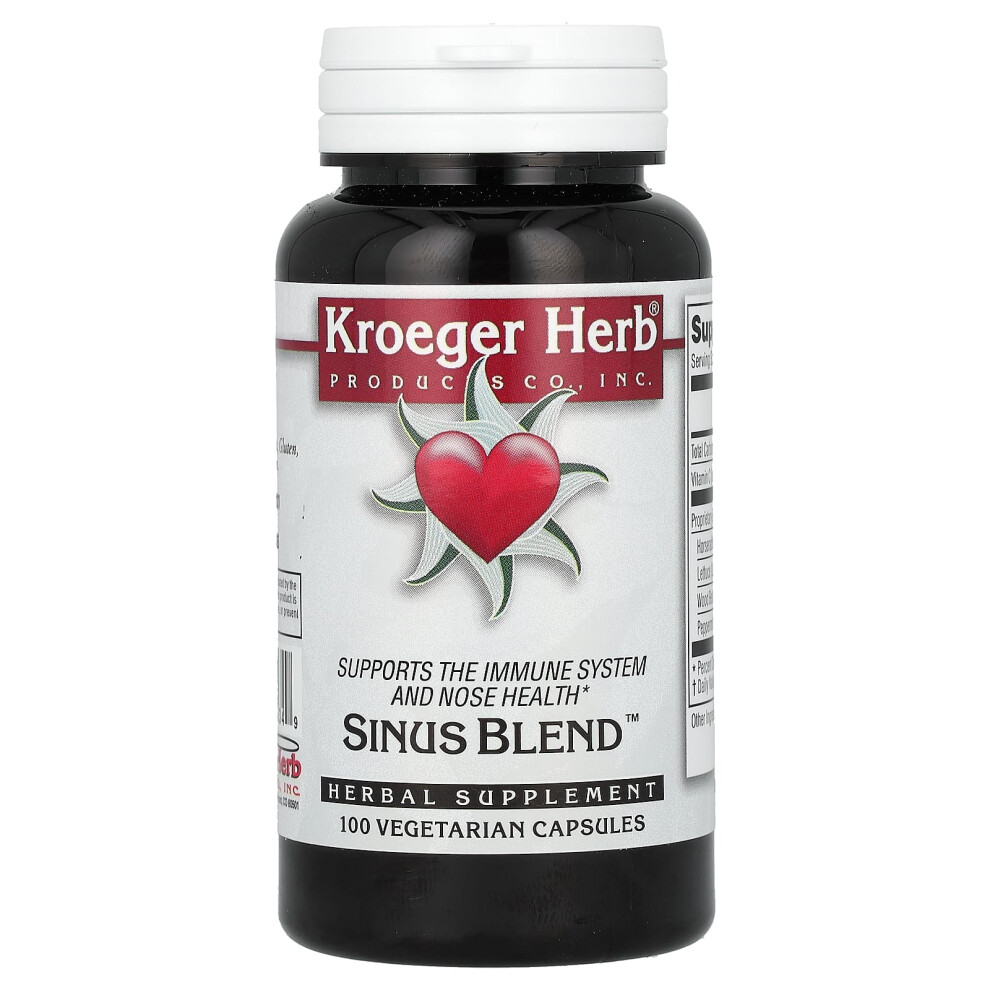 Kroeger Herb Co , Sinus Blend, 100 Vegetarian Capsules