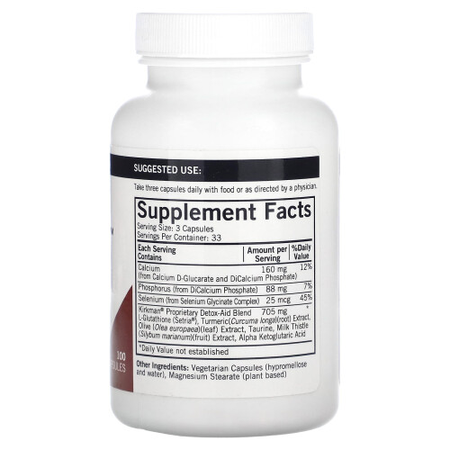 Kirkman Labs, Aide à la Détoxication Formule Avancée, 100 Capsules 1