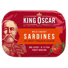 King Oscar, Wild Caught Sardines In Zesty Tomato Sauce, 3.75 oz (106 g)