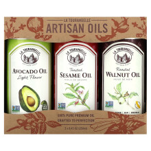 La Tourangelle, LAT Favorites Trio Artisan Öle, 3 Stück, je 8,45 Unzen (250 ml)