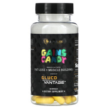 ALPHA LION, Gains Candy, Gluco Vantage, 60 Kapseln