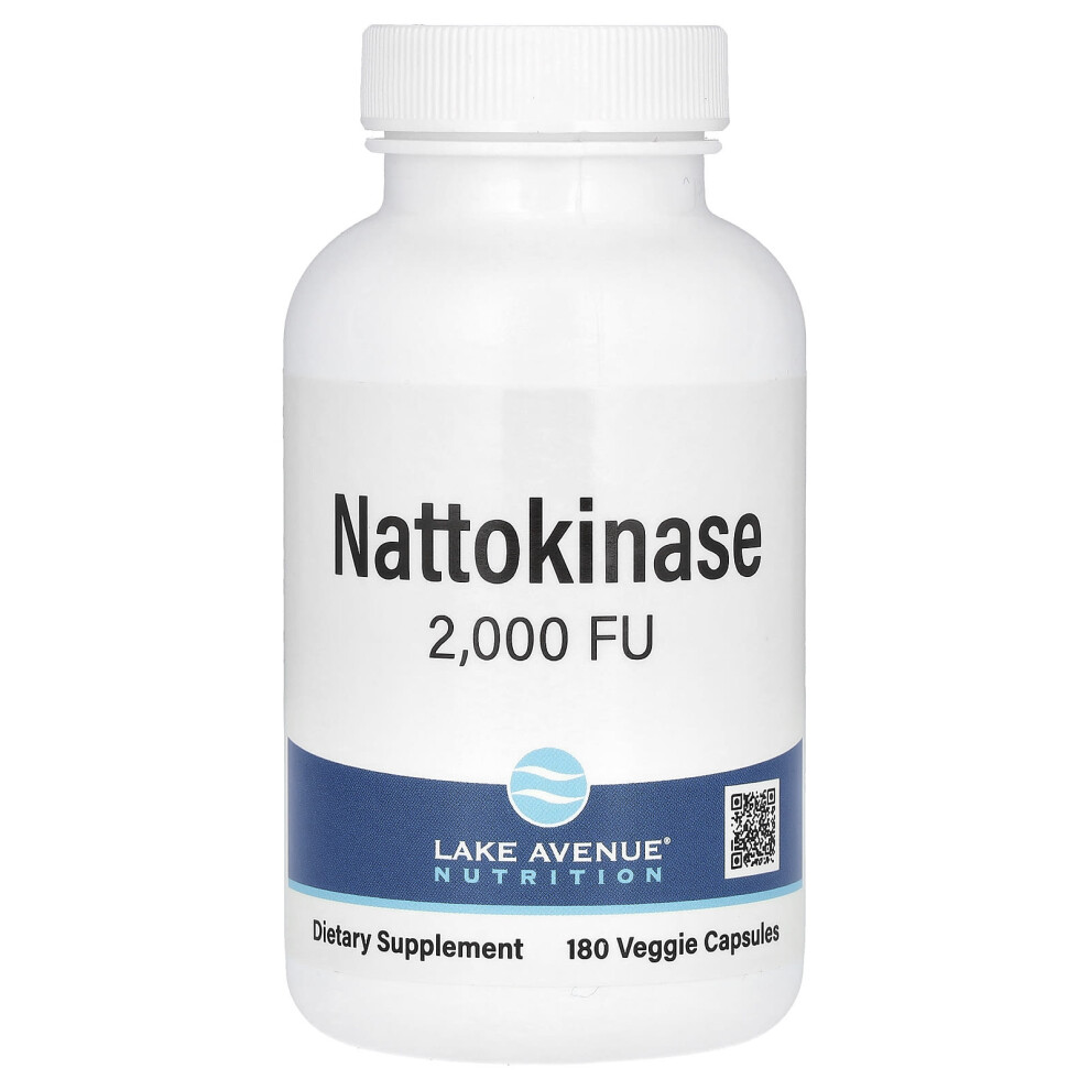 Lake Avenue Nutrition , Nattokinase, 2,000 Fu, 180 Veggie Capsules