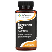 LifeSeasons, Berberin HCl, 1.000 mg, 90 pflanzliche Kapseln (333 mg pro Kapsel)