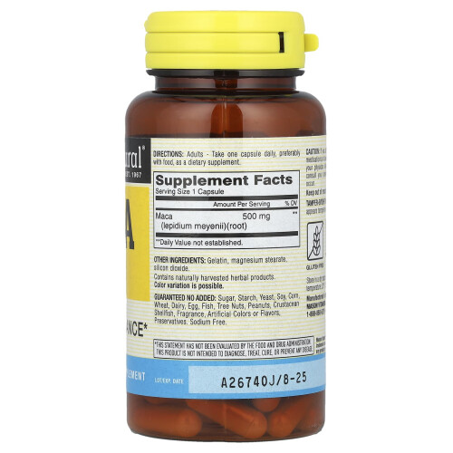 Mason Natural, Maca, 500 mg, 60 Kapseln 1