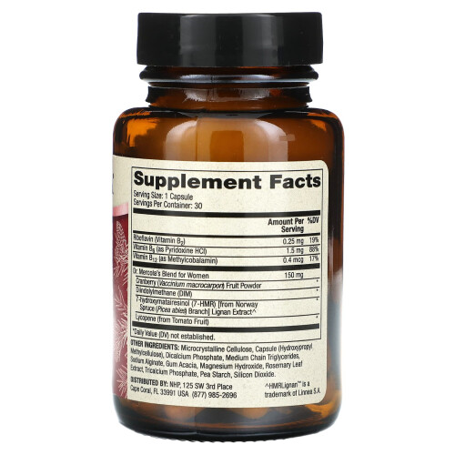 Dr. Mercola, Lignane mit Lycopin, 30 Kapseln 1
