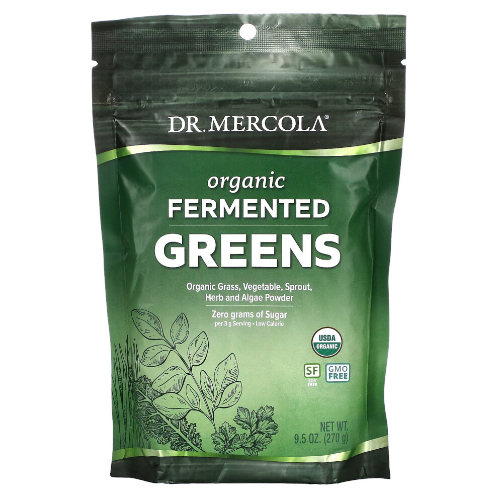 Dr. Mercola , Organic Fermented Greens, 9.5 Oz (270 G)