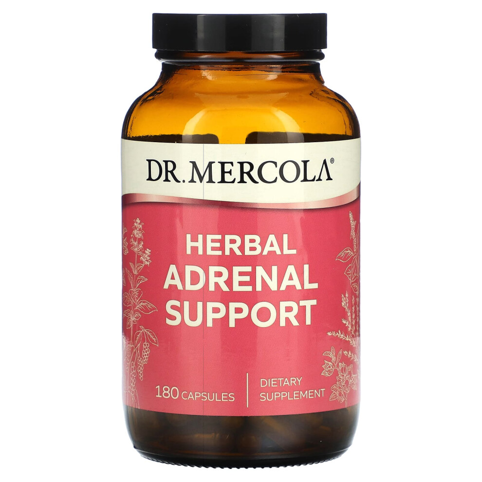 Photos - Vitamins & Minerals Dr Mercola Dr. Mercola, Herbal Adrenal Support, 180 Capsules 