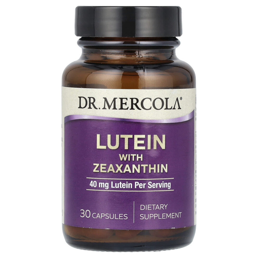 Dr. Mercola , Lutein With Zeaxanthin, 40 Mg, 30 Capsules