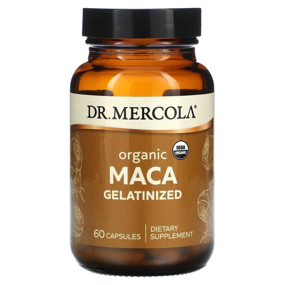 Dr. Mercola , Organic Maca Gelatinized, 60 Capsules