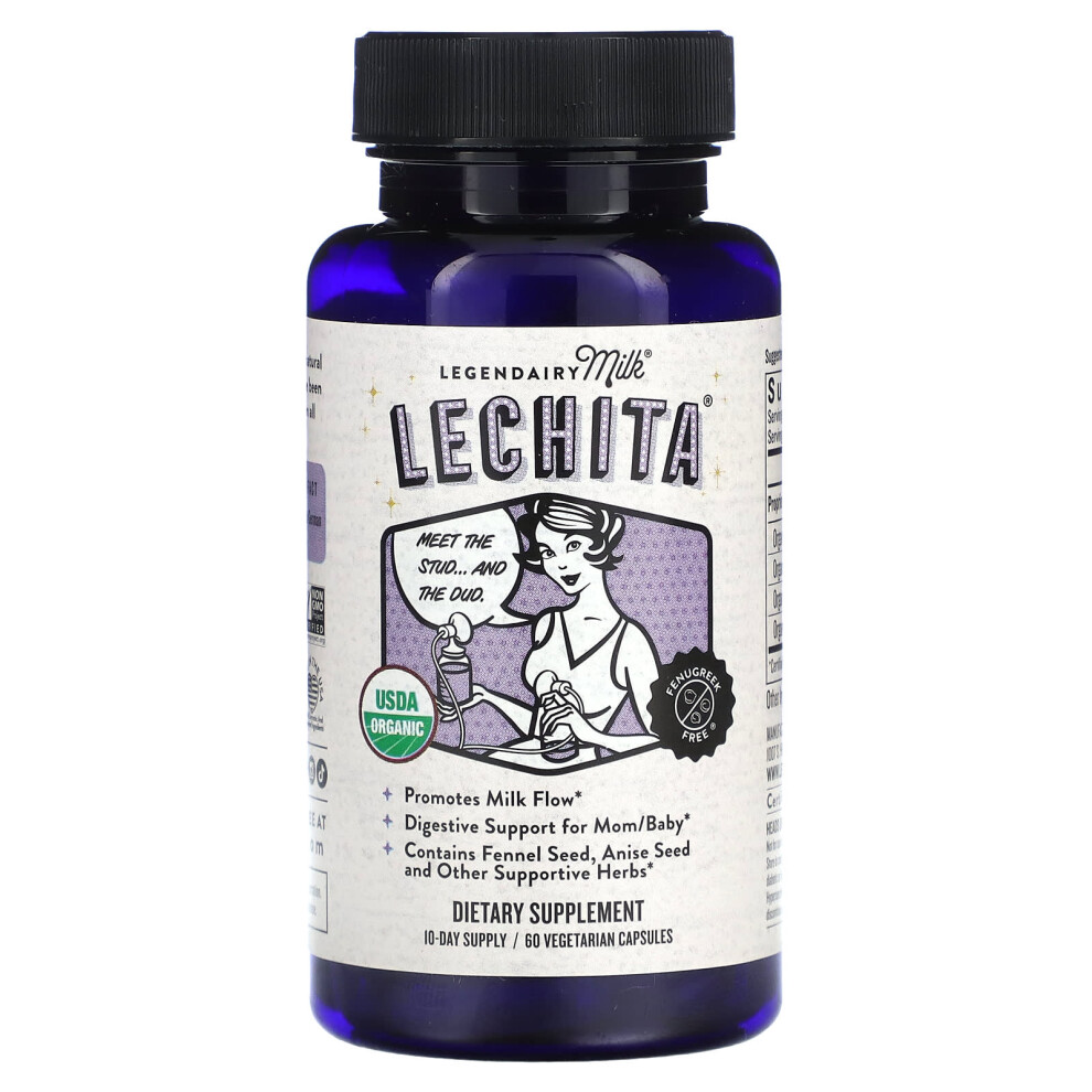 Photos - Vitamins & Minerals Legendairy Milk, Lechita, 60 Vegetarian Capsules