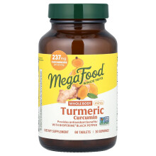 MegaFood, Curcumine de Curcuma, Miniatures pour Corps Entier, 60 Comprimés