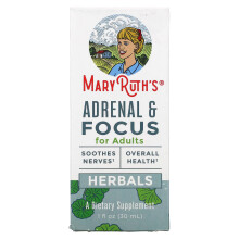 MaryRuth's, Kräuter, Nebennieren & Fokus für Erwachsene, 1 fl oz (30 ml)
