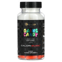 ALPHA LION, Gains Candy, CaloriBurn, 60 Kapseln