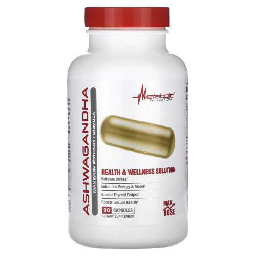 Metabolic Nutrition, Ashwagandha, 90 Gélules