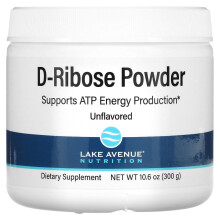 Lake Avenue Nutrition, D-Ribose Pulver, ohne Geschmack, 10,6 Unzen (300 g)
