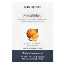 Metagenics, MetaRelax, Orange Zitrus, 30 Beutel, je 0,11 Unzen (3,3 g)