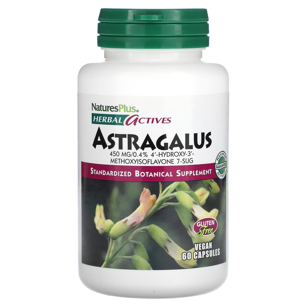 Naturesplus , Herbal Actives, Astragalus, 450 Mg, 60 Vegan Capsules