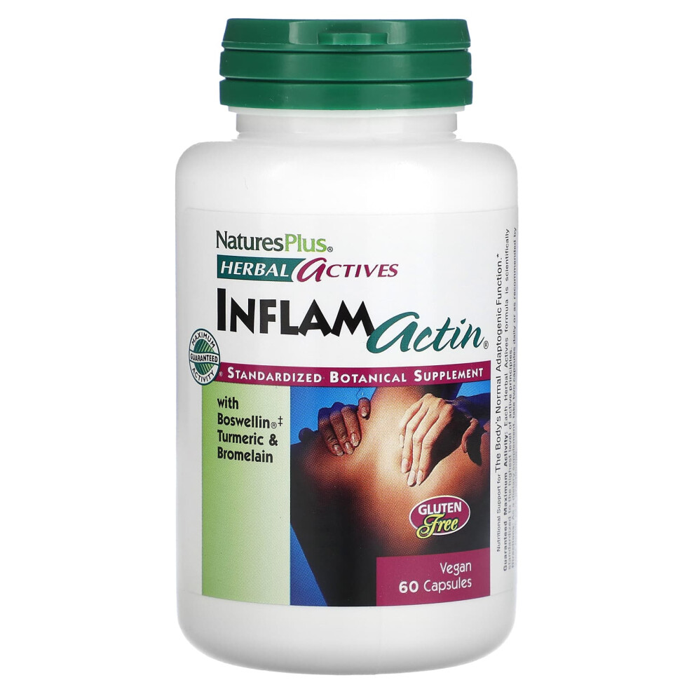 Naturesplus , Herbal Actives, Inflamactin, 60 Vegan Capsules
