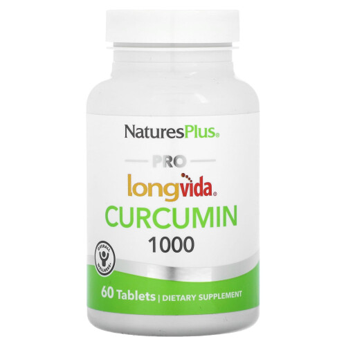 NaturesPlus, Pro Longvida Curcumin 1000, 60 Tabletten