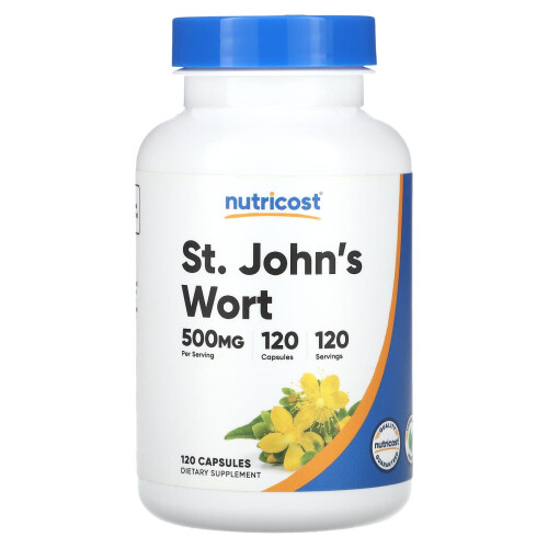 Nutricost, Millepertuis, 500 mg, 120 Gélules