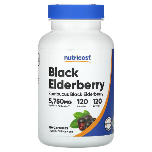 Nutricost, Schwarzer Holunder, 5.750 mg, 120 Kapseln