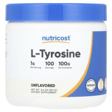Nutricost, L-Tyrosin, Ungeschmackt, 3,6 Unzen (102 g)