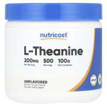 Nutricost, L-Théanine, Non Aromatisé, 3,6 oz (100 g)