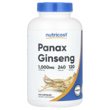 Nutricost, Panax Ginseng, 1.000 mg, 240 Kapseln (500 mg pro Kapsel)