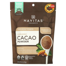 Navitas Organics, Bio-Kakaopulver, Ungesüßt, 8 Unzen (227 g)