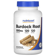 Nutricost, Klettenwurzel, 500 mg, 120 Kapseln