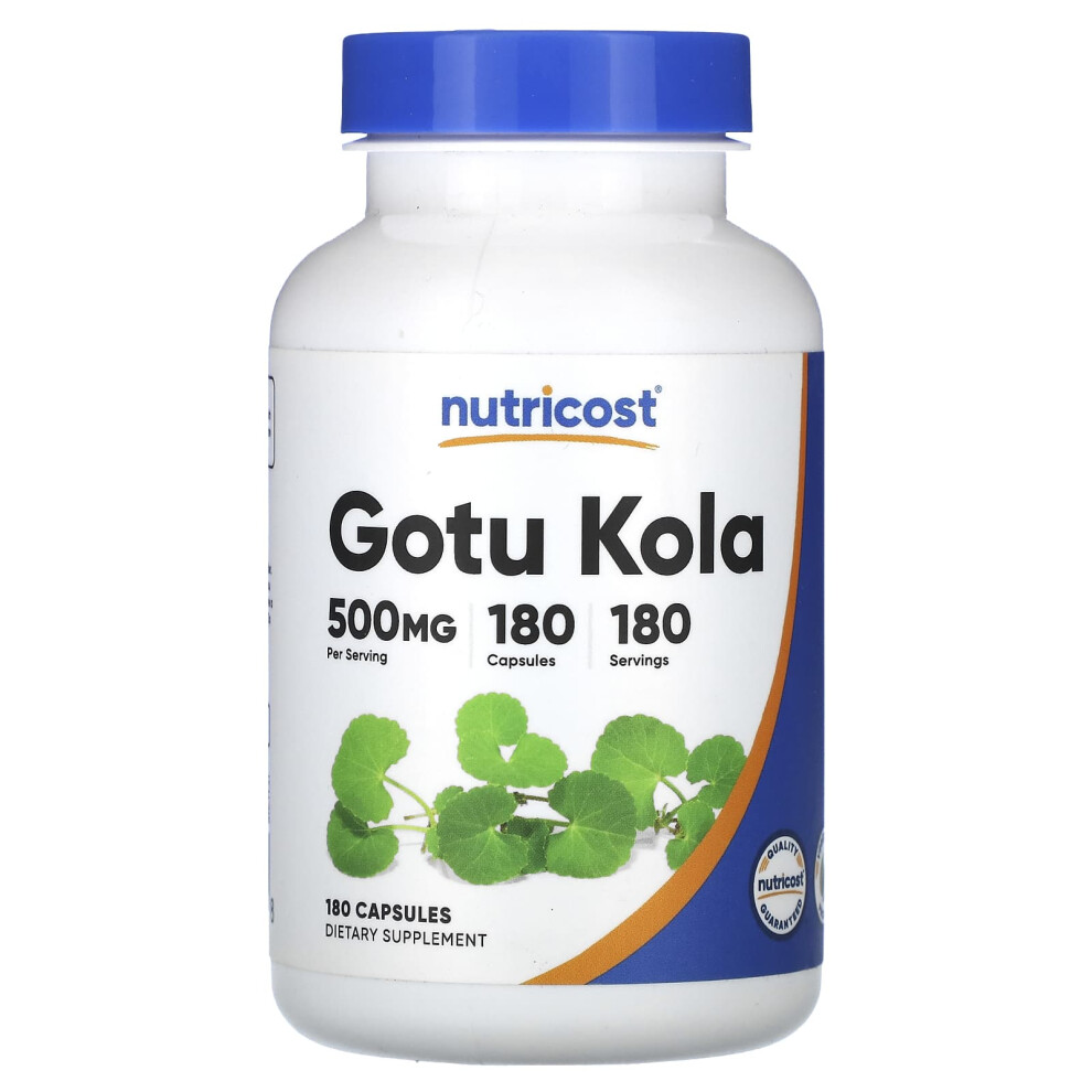 Nutricost , Gotu Kola, 500 Mg, 180 Capsules