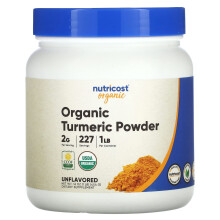 Nutricost, Bio Kurkuma Pulver, Naturbelassen, 16 Unzen (454 g)