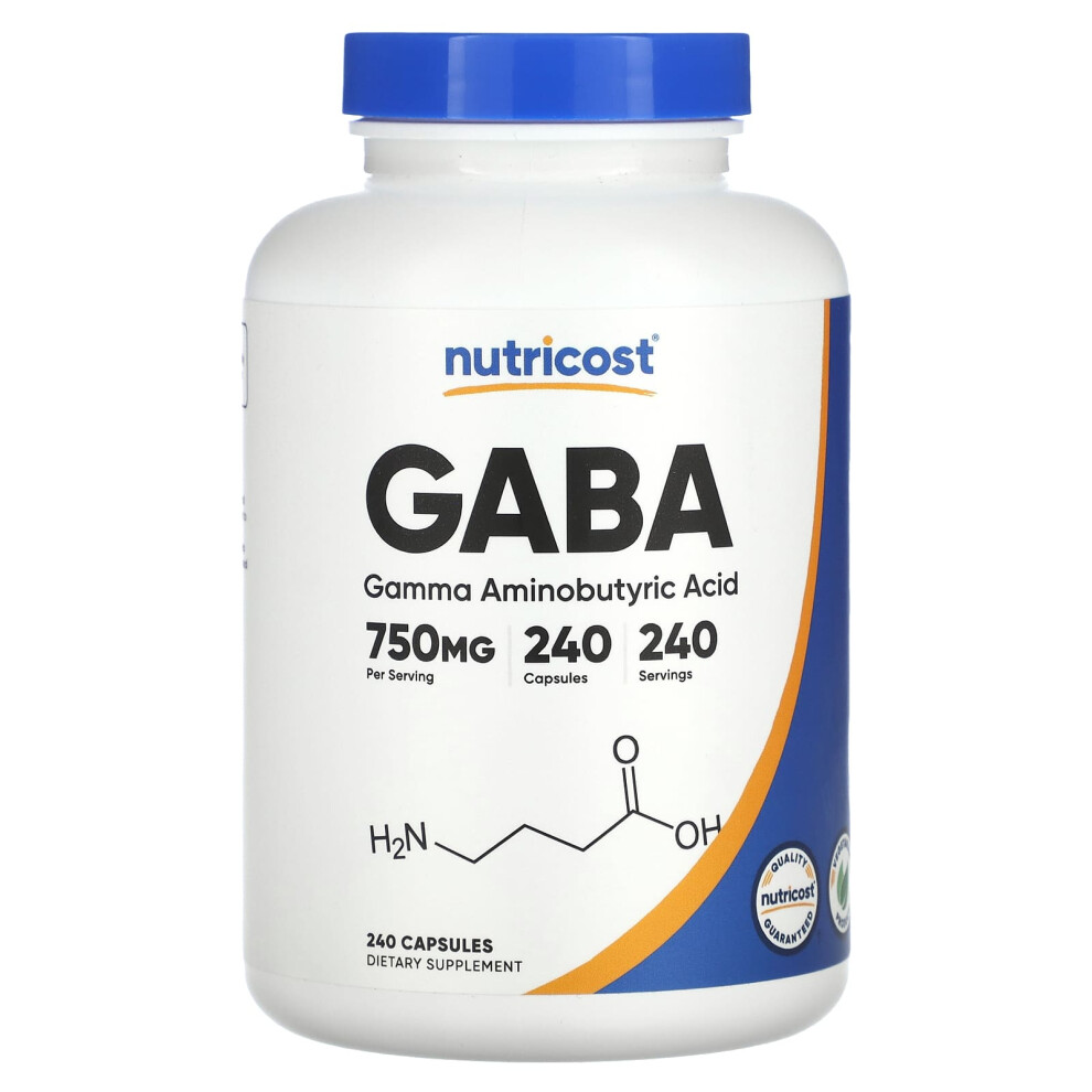 Nutricost , Gaba, 750 Mg, 240 Capsules