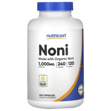 Nutricost, Noni, 1.000 mg, 240 Kapseln (500 mg pro Kapsel)