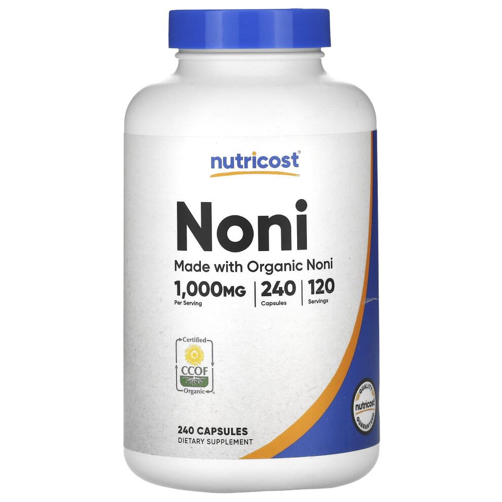 Nutricost , Noni, 1,000 Mg, 240 Capsules (500 Mg Per Capsule)