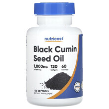 Nutricost, Schwarzkümmelöl, 1.000 mg, 120 Weichkapseln (500 mg pro Weichkapsel)