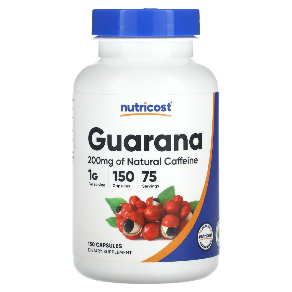 Nutricost , Guarana, 1,000 Mg, 150 Capsules (500 Mg Per Capsule)